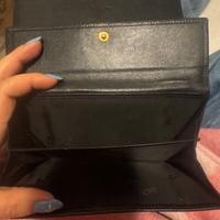 Portafoglio Christian Dior vintage in pelle