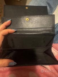 Portafoglio Christian Dior vintage in pelle