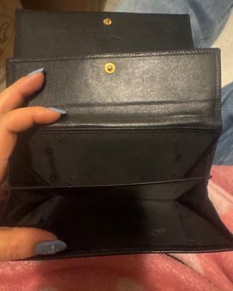 Portafoglio Christian Dior vintage in pelle