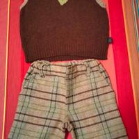 Completo in lana con camiciotto 