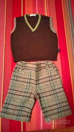 Completo in lana con camiciotto 