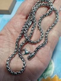 collana da uomo in acciaio inox