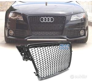 GRIGLIA AUDI A4 B8 07-11 LOOK RS NERO LUCIDO