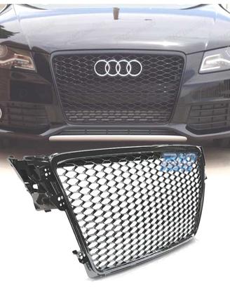 GRIGLIA AUDI A4 B8 07-11 LOOK RS NERO LUCIDO