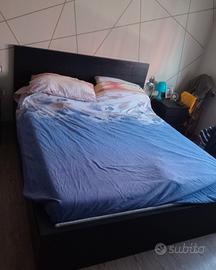 Letto matrimoniale Ikea con 4 cassetti 