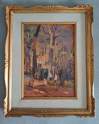 Quadro Dino Pelagatti 1970 "Tirrenia" 35x25