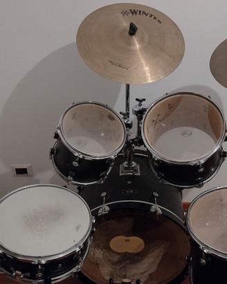 SET COMPLETO BATTERIA ACUSTICA TAMBURO ASH