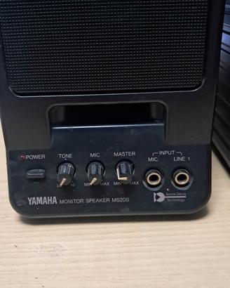 Casse amplificate da studio.Yamaha MS20S