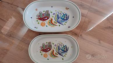 Raro Set 2 Vassoi Bernardaud Cachemire Anni80