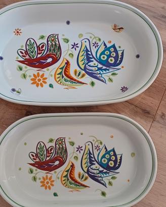 Raro Set 2 Vassoi Bernardaud Cachemire Anni80