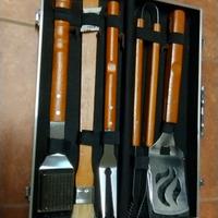 Attrezzi per griglia barbecue in acciaio inox