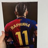 Quadro su tela Raphinha Barcelona 20x30