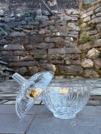 Vaso vintage in cristallo al piombo 24%