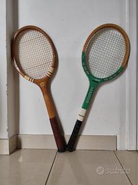Racchette da tennis vintage in legno