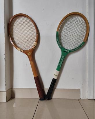 Racchette da tennis vintage in legno