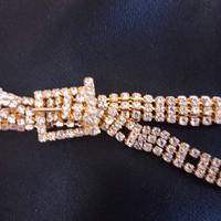 Cintura in strass dorata