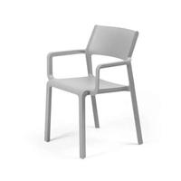 Trill sedia con braccioli grigia interni o esterni
