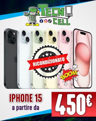 IPHONE 15 RICONDIZIONATO