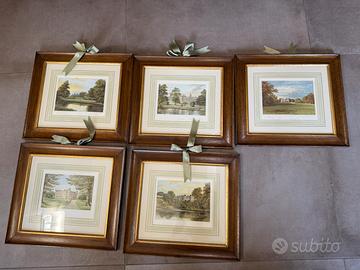 Quadri con cornice stampa 1800.