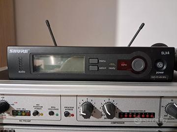 shure slx4 wireless + slx2 mic