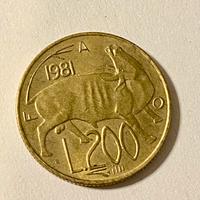 Moneta 200 Lire San Marino 1981 (FAO)