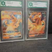 Carte Pokemon Charizard gradate 
