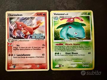 Charmeleon stamped & Venusaur Secret Wonders 2007