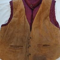 Smanicato L con davanti vero camoscio