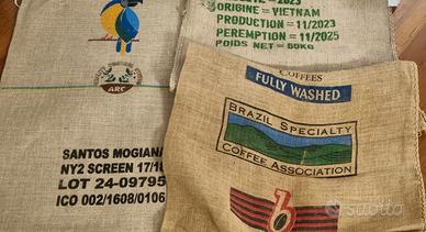 Sacchi caffè di iuta grandi