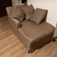 Chaise longue sfoderabile