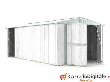 Box garage auto in Acciaio 327x611cm 19mq bianco