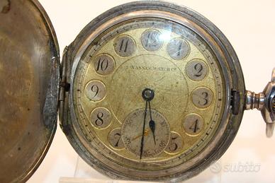 Savonette "Tavannes" inizio 900 argento niello