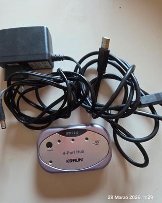 Hub USB 2.0 4 Porte Kraun