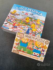 Giochi bambini nuovi puzzle orsetti in legno