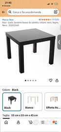 Tavolino nero lack ikea