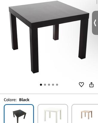 Tavolino nero lack ikea