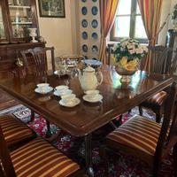 Tavolo Quadrato Inglese di Mogano Periodo 800