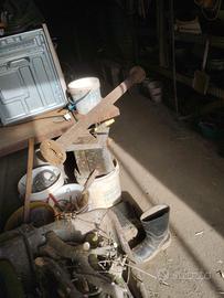 Asse con mozzi per carrello