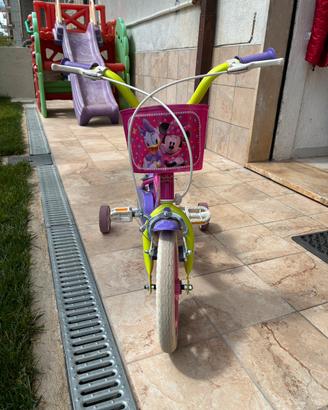 Bici di bambina originale Disnay Minnie 12 pollici