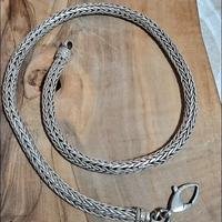 collana argento 925 uomo collier maglia  snake