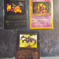 3x Carte pokemon charizard mewtwo shining charizar