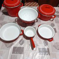 Batteria pentole in ferro smaltato 