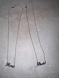 Collana con nome personalizzata 10 euro L una