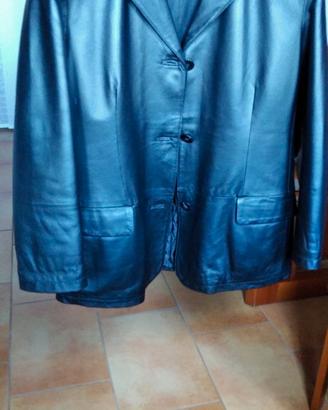 Giacca pelle nera