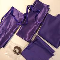 2 Foderi in Raso Viola per Katana o Bokken Tsuba