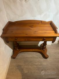 Console scrittoio legno massello