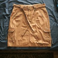 Gonna corta marroncino 42-44 cotone