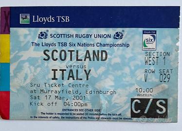 Scozia, Italia di rugby, torneo Sei nazioni, 2001