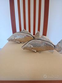 Carpa antica placcato argento, anni 70 