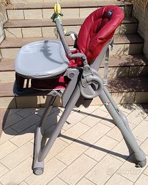 Seggiolone Chicco Polly Progress5 - Rosso/Grigio